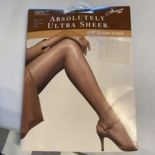 Absolutely Ultra Sheer nylons, style Size B Navy slightly imperfect