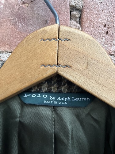 Vintage Polo Ralph Lauren Boy’s Tweed Jacket Sz 14 100% Wool 80’s Unicorn Piece - Picture 10 of 12