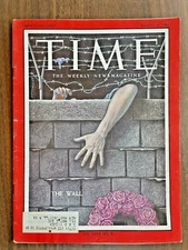 TIME MAGAZINE AUGUST 31,1962 THE BERLIN WALL, YR AFTER BUILT/BORIS ARTZYBASHEFF