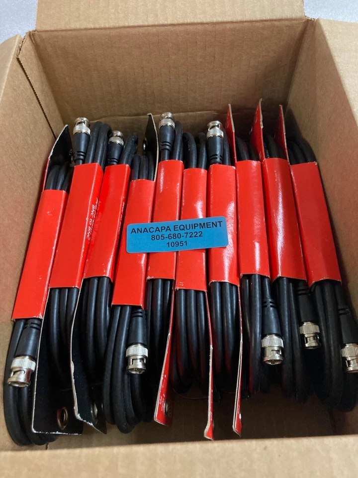 Lote de 10 cables coaxiales Hosa Pro BNC-06-110 10 pies BNC a BNC (10951) Foto 4 de 4