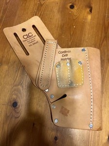 CLC *Custom Leather Craft* Cordless Drill Holster DRL91 Top Grain Cowhide ~USA~