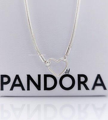 ネックレス・ペンダント TATIANA Silver 925 Mild Heart Snake Chain Necklace NZ2116 50 s-l400.jpg