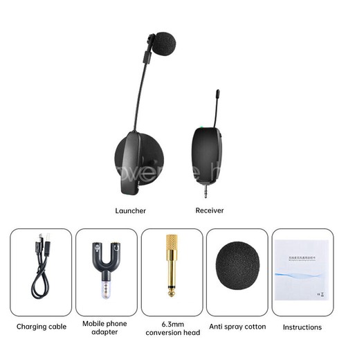 UHF Wireless Instrument Microphone Clip on Guita Violin Sound Amplifier Mic USA - Picture 17 of 19