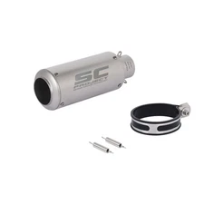 38mm-51mm 2" Universal Motorcycle Exhaust Slip On Tip Muffler Link Pipe 245mm