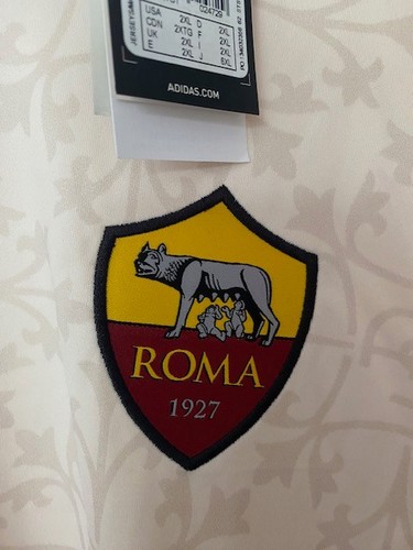 Camisa de visitante Adidas AS Roma temporada 2023/24 para hombre - talla 2XL calce ajustado - totalmente nueva. - Imagen 3 de 9