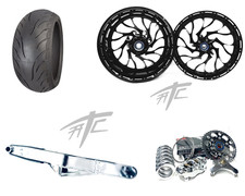 330 OSD BLACK CONTRAST CUT "HELLIAN" KIT CHROME ARM 12-25 KAWASAKI NINJA ZX-14R