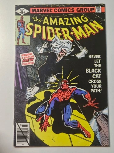 Amazing Spider-Man #194 VF/VF+ 1st App Black Cat! Marvel 1979