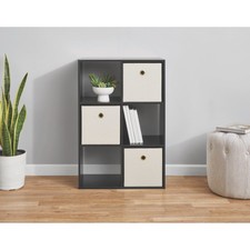6-Cube Storage Organizer, Black