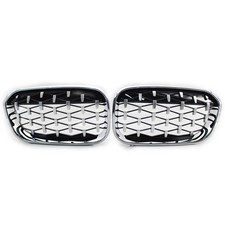 2X Diamant Nieren K�hlergrill Grill Chrom F�r BMW 1er F20 F21 2015-2019 Facelift