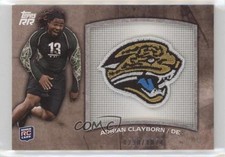 2011 Topps Rising Rookies Rookie Team Logo /1074 Adrian Clayborn Patch 5x0