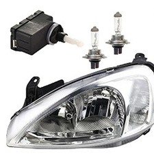 Scheinwerfer Halogen passend für Opel Corsa C - 03 mit LWR 2x H7 System Valeo LI