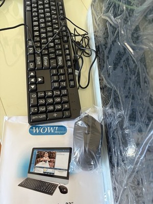 WOW Computer All-in-One 22'' PC with Large Print Keyboard and Mouse