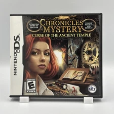 Chronicles of Mystery Curse of the Ancient Temple (Nintendo DS) CIB - Tested