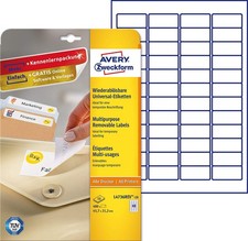 AVERY Zweckform Stick+Lift Etiketten 45,7 x 2...