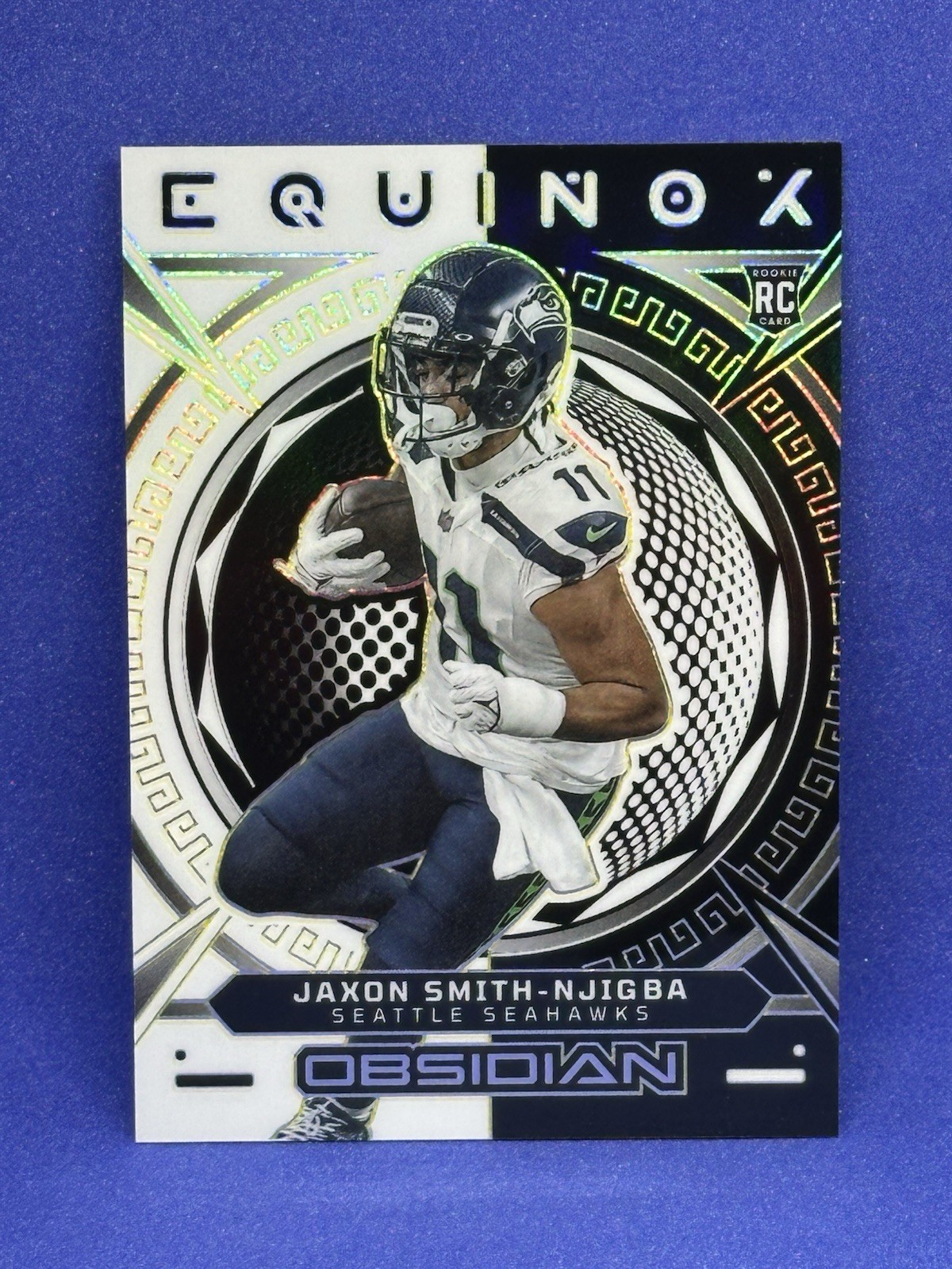 2023  Obsidian - Equinox Jaxon Smith-Njigba #22 Electric Etch Yellow /25 (RC)