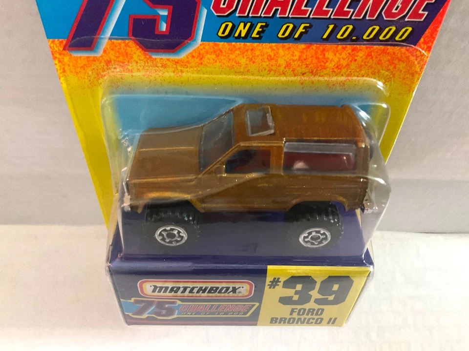 Matchbox Gold Challenge 1997 - #39 Ford Bronco II - Hecho solo 10.000 Foto 3 de 4