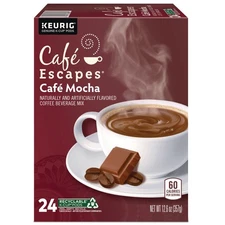 Cafe Escapes 6803 K-Cups - Mocha (24/Box) New