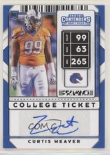 2020 Panini Contenders Draft Picks College Ticket Curtis Weaver #170 Auto fm0