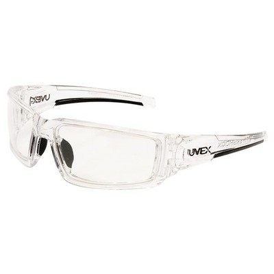 Uvex Hypershock  Eyewear, Clear Ice Frame w/ Clear Hydroshield Lens, 1/Each