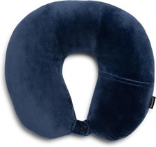 Microbead Travel Neck Pillow Lightweight and Soft Blue Edition