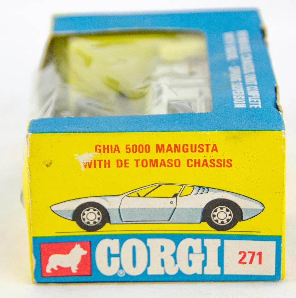 Corgi Toys Ghia 5000 Mangusta Tomaso Diecast Model Car 271 - Image 4 of 4