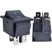 2 Pcs Boat Rocker Switch AC 20A 125V, 16A 250V DPST 4 Pins 2 Position On Off ...