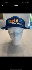 VINTAGE Microsoft Windows95 Start It Up! Hat Cap Logo RARE!