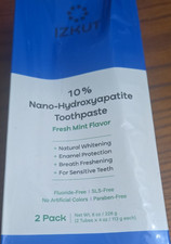 IZKUT Nano-Hydroxyapatite Toothpaste Fresh Mint Fluoride-Free Paraben-Free 8oz