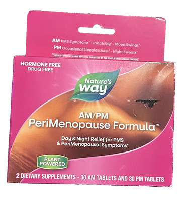 Nature's Way AM/PM Menopause Supplements for Women - 60 ct New Exp 4/27