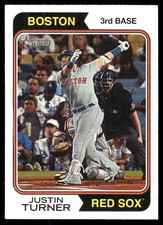 Justin Turner 2023 Topps Heritage #237 Red Sox MLB READ FREE SHIP AutographDen