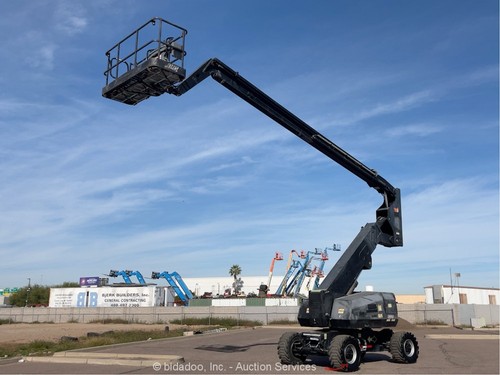 2014 JLG 800A 80' 4WD Dual Fuel Articulating Boom Lift Man SkyPower bidadoo
