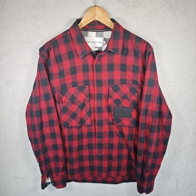 Calvin klein Hemd Herren Shirt Gr. M Mierfarbe Freizeit Relaxed Fit 100% Baumwol
