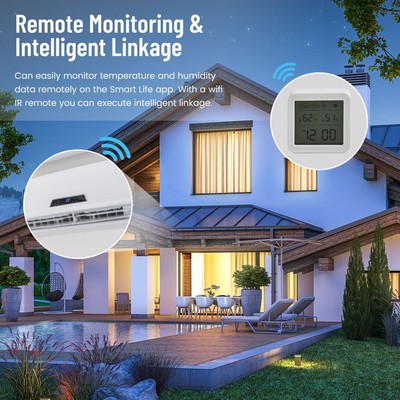 Digitales WiFi Thermometer mit Hygrometer zur Innentemperaturregelung