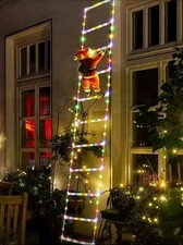 1pc Ladder String Light, Powered By USB, Winter And Christmas Decoration, 3meter