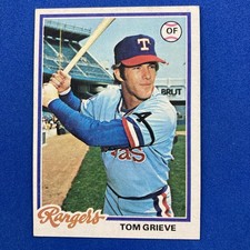 Tom Grieve 1978 Topps Card #337 Texas Rangers
