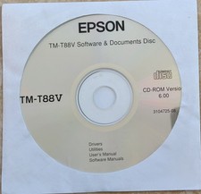 Vintage - EPSON TM-T88V Printer Software  Documents CD Version 6.0, 2013