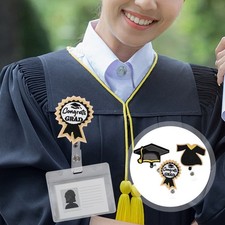 3pcs Reusable Badge Holders Portable Badge Holders Rotatable Clips Reels