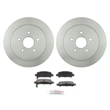 Bosch Rear Disc Brake Rotors & Ceramic Brake Pads Kit for Subaru Legacy 2009