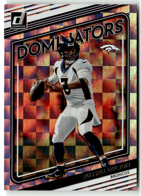 2022 Panini Contenders NFL No. D15 Russell Wilson Dominators Holo