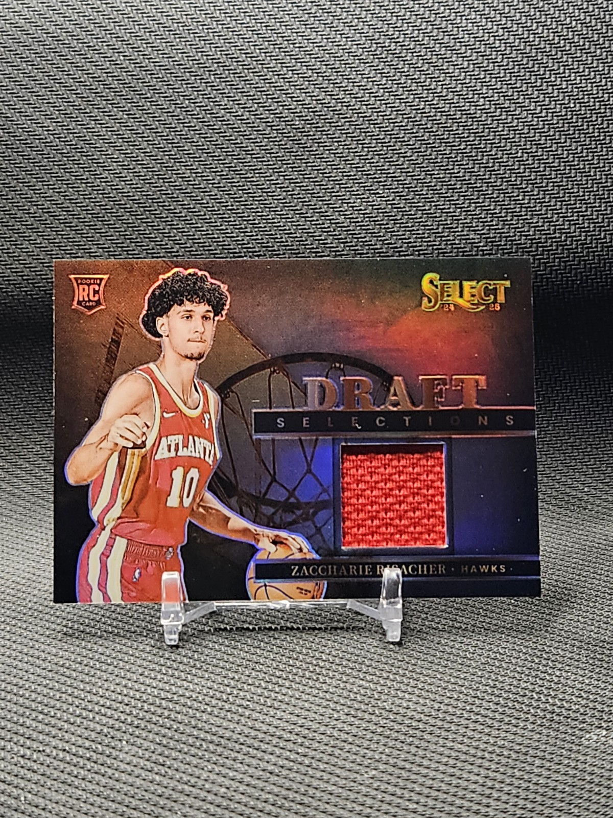 2024-25 Panini Select - Draft Selections Memorabilia Zaccharie Risacher #DSM-ZAC