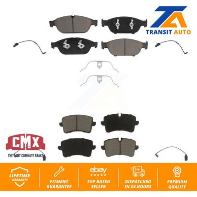 Front Rear Ceramic Disc Brake Pads And Wear Sensors Kit For Audi A6 Quattro A7