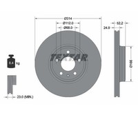 2 St. Bremsscheibe Pro+ Textar 92159905 FüR Audi A4 A4 Avant