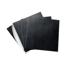 4 Pieces Neoprene Rubber Pads with Adhesive Backing 1/8 in Thick x 4 in x 4 i