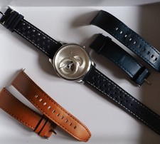 Xeric Regulator Automatic Silver Bullet Watch -42mm  with 2 extra leather straps