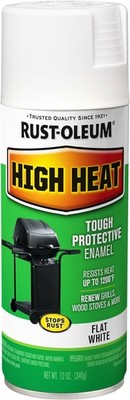 Rust-Oleum 7751830 High Heat Enamel Spray Paint, White, 12-Ounce