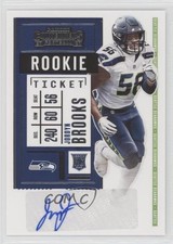 2020 Panini Contenders Rookie Ticket /250 Jordyn Brooks #154 Auto 01l2