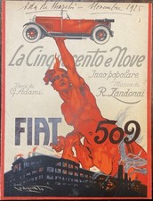 La Cinquecento e Nove, FIAT 509. Inno popolare. Spartito