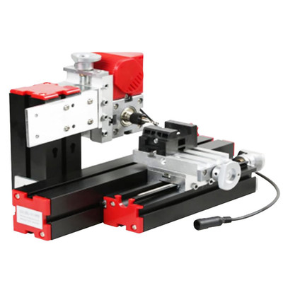 Metal Lathe Tool,12000Rpm 6 in 1 Micro Mini Multipurpose Woodworking Lathe Sawin