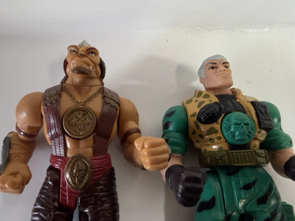 Figuras vintage 1998 pequenos soldados lutadores de karatê chip hazard vs archer apenas - Imagem 2 de 4