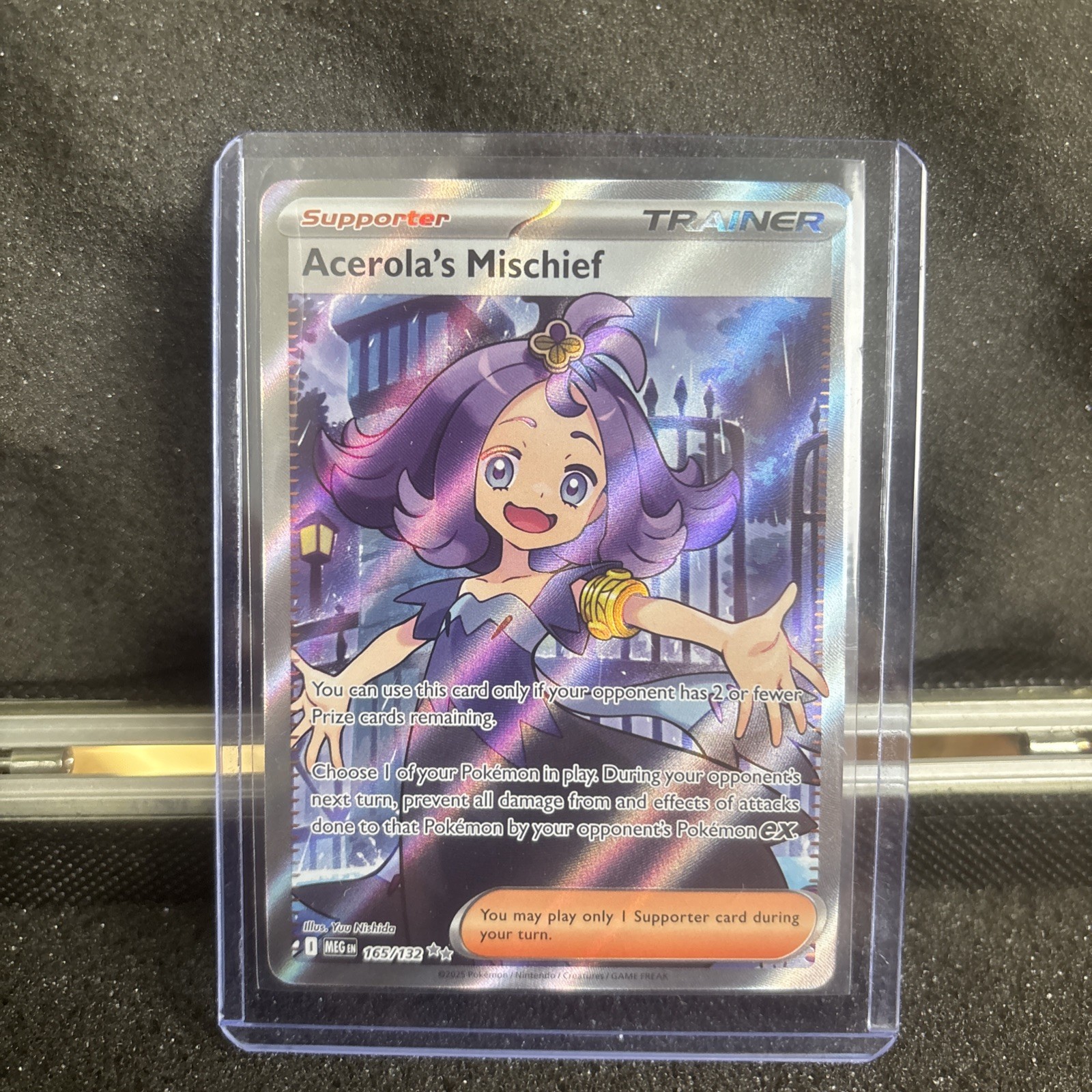 Pokemon Acerola's Mischief (165/189) Mega Evolution LP HOLO